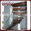 Used Metal Stairs Steel Structure Stair / Wood Steps for Indoor Stairs