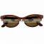 Fashion hot sunglasses custom factory wholesale TAC lenses wood frame natural wood sunglasses