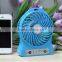 Portable Fan 4 inch 3 Speeds Mini USB Rechargeable Desktop Handheld Vanes Fan With Led Light