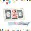 Adorable baby print set with wall frame
