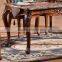 Latest Elegant modern design solid wood frame marble top dining table