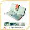Contrast color low price ladies leather hand made wallet purse