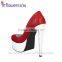 Leather material Custom design fetish platform shoes very high heels