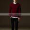 2015 the new men's sweater cultivate one's morality pure color for grid sweater