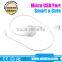 white color Charging usb date cable reel retractable USB Micro cable for Samsung Sync