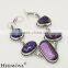 New 925 Sterling Silver Dichroic Glass Gemstone Adjustable Chain Bracelet 8.5"