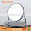 Brass round desktop mirror 8 inch double side makeup mirror