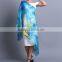 Ladies fashion hand painted custom wool scarf