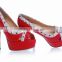 2016 latest fashion shoes red bottom heels shoes golden women