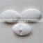 fashion oval white resin buttons one hole button for decoration