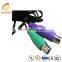 high quality computer connector 4pin mini din cable to wire harness
