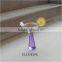 2015 Handmade colour stem small clear glass martini glass
