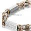 Classic 316L Stainless Steel Bracelet with Totem Pattern Etching for Men