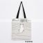 Navy Strap Style Cotton Canvas Tote Shopping Bag
