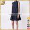 Hot selling navy blue cotton sleeveless women shirt dress                        
                                                Quality Choice