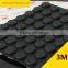 12.4*3.5mm Cylinder Self Adhesive Transparent Anti Slip Bumpers Silicone Rubber Feet Pads High Sticky Shock Absorber