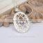 Wholesale fashionable latern indian style oval sterling silver filigree pendant