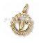 alloy initial V charms and pendants for bracelet English letter pendants with different style
