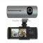 120 degree Dual Lens car DVR video camera recorder with GPS and 3D G-Sensor Auto-ecording,Cycling Recording