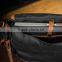hot sale mens messenger bag waxed canvas and leather