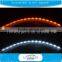 Factory top quality crystal tear drop led chip white amber crystal led flexible strip drl led drl with turning function