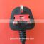 BSI approved 1363A moulded plug for UK ac power cord fuse inside