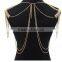 Fashion Unique Silver Multilayers tassels Sexy Double Shoulder Sexy Body Chain