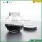 200ml Small transparent glass storage jar with metal lid wholesale
