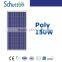 Top 10 china supplier Hot Sale Poly-crystalline Solar Panel / Solar Module 150W With TUV/IEC Certification