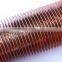 Copper tube with extruded copper fin waste heat exchanger