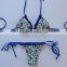 Halter-neck bikini top strappy band brazilian cut women gender string bikini
