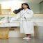 Thick Bathrobe Doulbe Layer Sleepwear White Hotel Soft Garments Robe
