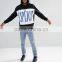 Daijun OEM Drawstring 100% Cotton Black Silk-screen Logo Men Pullover Oversized Hoodie