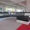 genuine leather u shaped sectional sofa