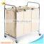 Iron tube Powder coating Oxford and Mesh fabric 3 bags Laundry Baskets X Shape Made in China