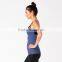 Girl Active Wear Black Mesh At Front Neckline With Racerback Yoga Tank Top