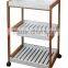 3 tier kitchen storage trolleys with wheels