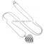 SRP8383 High Quality Manufacturer Pet Memorials 8-Crystal Paw Print Heart Stainless Steel Pendant