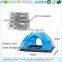 2016 popular double layers military hiking camping tent with fiberglass pole