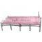 Pink folding metal single beds for sale