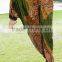 Unisex thai fisherman baggy belly dance HIPPIE BOHO floral MADALA print art love baggy HAREM PANTS 2 IN 1 JUMPSUITS PLUS