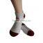 Haining GS custom half terry elastic culf dark red toe and heel cotton anti-slip men ankle trampoline grip socks