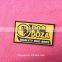 Newest 3D PVC rubber label with sewing line