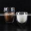 80ml/250ml/350ml/450ml/650ml Eco-friendly Heat resistant Double wall borosilicate glass cup with glass top.