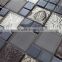 SMP19 Black And White Drawing Mosaic Glass Handmade Decorative Mosaic Adhesive Metallic Mosaic