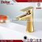 Faucets Bathroom Short Glod Color Faucet, Noble Style Glod Wash Basin Faucet, Copper Faucet Waterfall