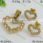 Fashion Deisgns Diamondbrazilian Gold Plated Jewelry Set Wholesale