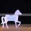 Hot sales christmas LED ice sculpture lights outdoor white horse LED animals motif light