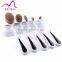 Hot Sale!!! Custom Logo Toothbrush Shaped Make Up Brush Set Include Oval Foundation Eyebrow Eyeliner Lip Facial