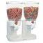 Kawachi Plastic Dual Double Cereal Dry Food Dispenser and Container